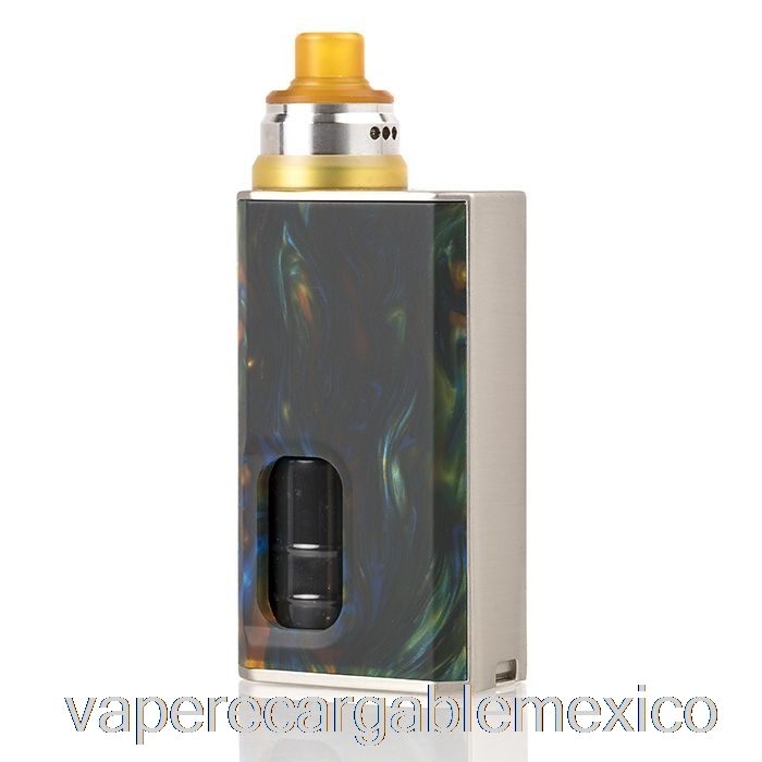 Vape Recargable Wismec Luxotic Bf 100w Kit De Inicio Resina Metálica Arremolinada / Marco Plateado